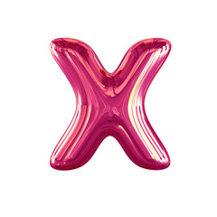 Obraz premium Inflatable symbol. letter x