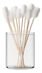 Cotton swabs box isolated.