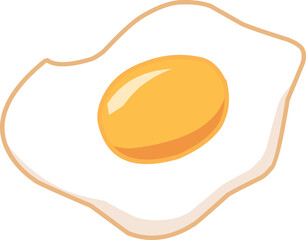 Sunny-Side-Up Breakfast Egg,
Delicious Runny-Yolk Fried Egg,
Perfectly Cooked Fried Egg Vector Illustration"