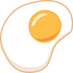 Sunny-Side-Up Breakfast Egg,
Delicious Runny-Yolk Fried Egg,
Perfectly Cooked Fried Egg Vector Illustration"