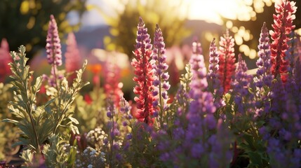 Silverleaf Sage in a vibrant garden, surrounded by colorful flowers.
