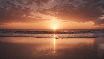 Obraz premium Sunset at a beach