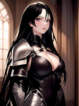 monster hunter anime girl - Generative AI
