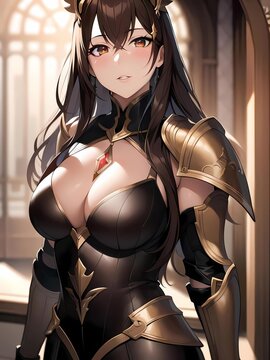 monster hunter anime girl - Generative AI