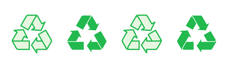 Obraz premium Recycle icon set. Recycling vector icon.