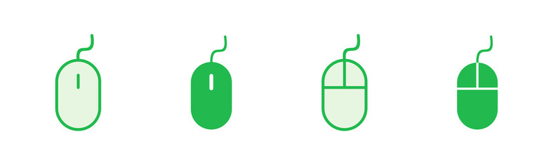 Mouse icon set. click icon vector. pointer icon vector.