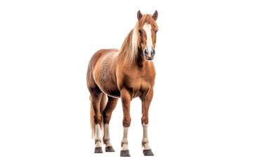 Obraz premium A mare with a sleek, muscular build, image that looks painted.