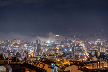 Night View Of Quito, Ecuador.