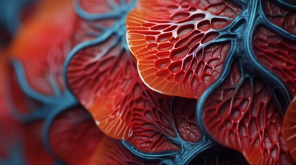 A close-up of the intricate patterns and vibrant colors of a Radiant Rafflesia petal.