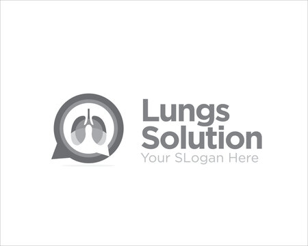 lungs consult logo designs for medical and health consult