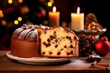 Handmade Christmas Panettone, baked with care to guarantee perfection in flavor