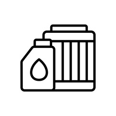 Car Oil Filter Icon Vector Design