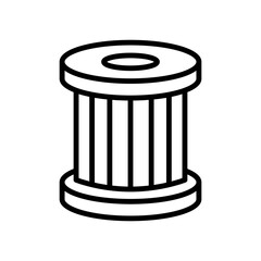 Car Oil Filter Icon Vector Design