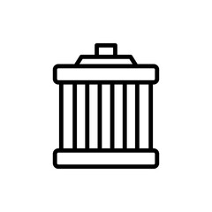 Car Oil Filter Icon Vector Design