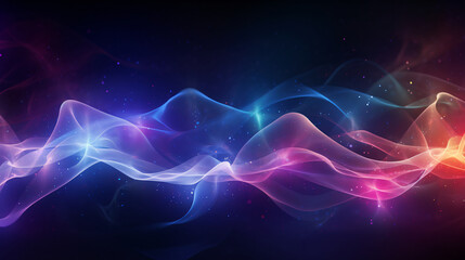 Fototapeta premium abstract background, glowing lights, whispy streams and waves pattern and design, futuristic, textured background and wallpaper