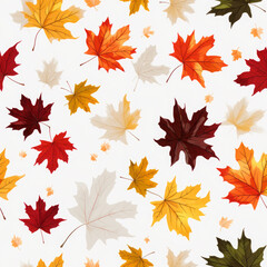 maple leaves seamless tile background (3)