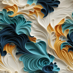 abstract floral seamless background tile