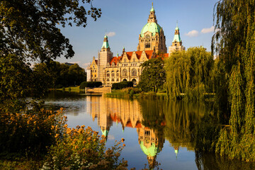 the historic city hall of hannover germany