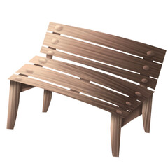 Aesthetic wooden chair illustration 