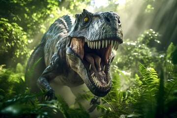 Obraz premium 迫力のある恐竜のイラスト