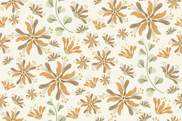 Floral Ikat pattern seamless paisley embroidery with pink lotus flower motifs. Ethnic pattern oriental traditional Aztec African style. Ikat pattern seamless vector illustration design .