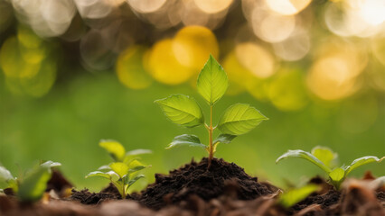 green leaves nature background