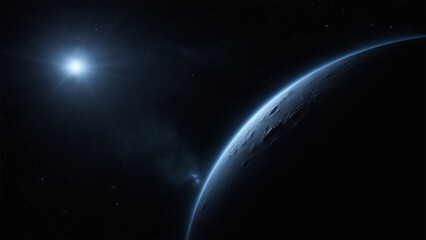 realistic space background