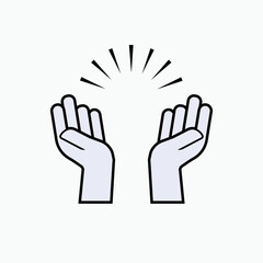 Gratitude Icon. Thankful, Gratefulness Symbol.