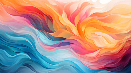 Obraz premium colorful, abstract motions, back background - Generative AI