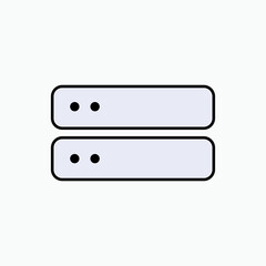 Hard Drive Icon. Hard Disk External Symbol.