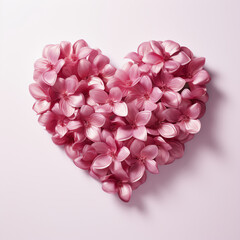 Obraz premium flower in shape of a heart shot - Generative AI