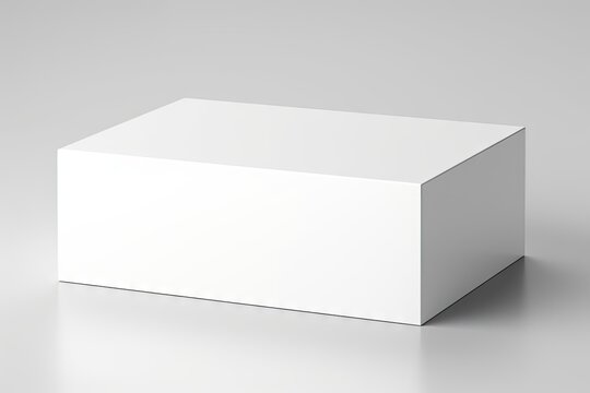 angle far side top box blank rectangle horizontal white three-dimensional isolated package cardboard pack mock up branding illustration gift paper wrapping merchandise design new template
