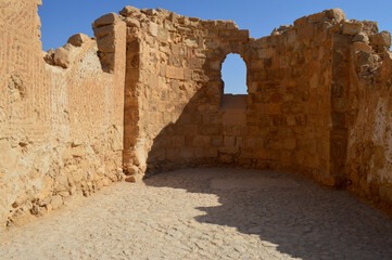 Ruins of the ancient Masada in Israel