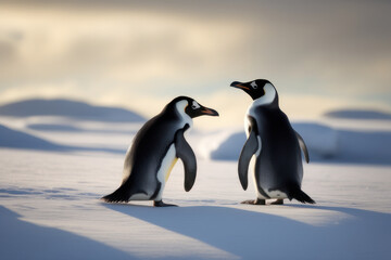 wildlife photography of penguins