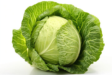 white isolated cabbage raw vegetable ingredient grocery antioxidant agriculture consumer cooking cookery culinary diet dinner food fresh garden green organic health mineral nature nutrient plant pro - obrazy, fototapety, plakaty