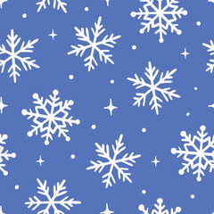 Fototapeta na wymiar Snowflake Pattern Snowflake background Winter Seamless Pattern Winter Background Snowflake Seamless Pattern