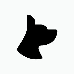 Head Dog Icon. Puppy Symbol - Vector.