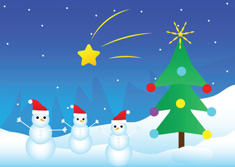 christmas card illustration