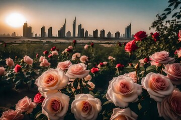 Roses in the city  are considered one of the most expensive types of roses in the world