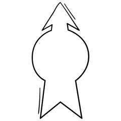 Square Curtainup circle arrow 3 wedding 5 Comic Arrow 2D Illustrations