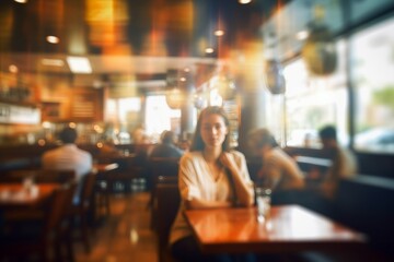 bokeh background blur restaurant customer eatery cafes blurred hot drink shop people abstract light vintage interior blurry client table chair food window business lifestyle white dinner