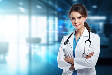 background clinic modern doctor female young   doctor background beautiful business isolated 1 hospital horizontal homepages smiling clinic work surgical health care young leader chief