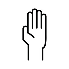 raised hand icon