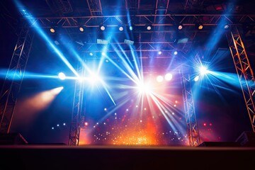 concert lights stage event light club music popular disco view musician sound show celebration spotlight ray band entertainment nightclub blue festival smoke effect art scene