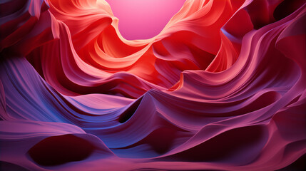 Fantasy Flows: Colorful 3D Wavescape