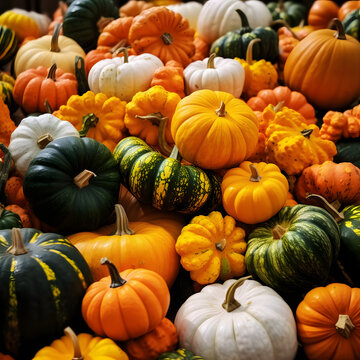 pumpkins on the market
