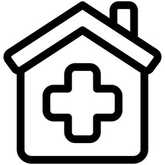 Obraz premium home medical icon