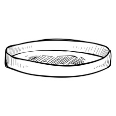 watch glass hand drawn