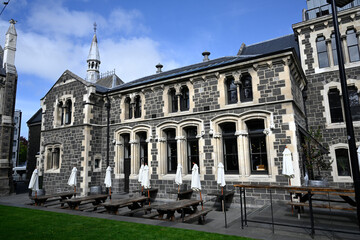Fototapeta na wymiar The Old Canterbury University Arts Building in New Zealand