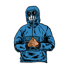  VECTOR HOOLIGANS ULTRAS CAPO ILLUSTRATION